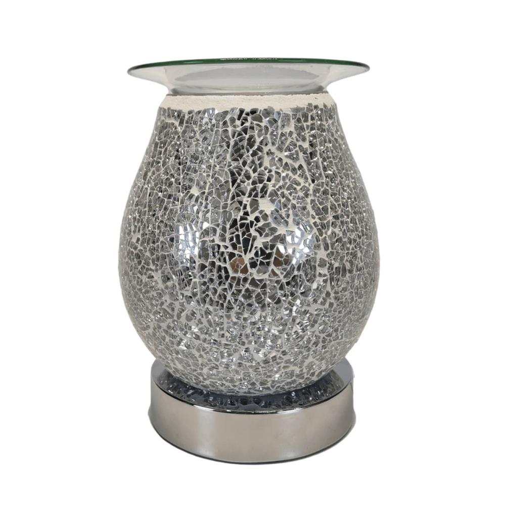 Sense Aroma Silver Mosaic Egg Shape Touch Electric Wax Melt Warmer £23.84